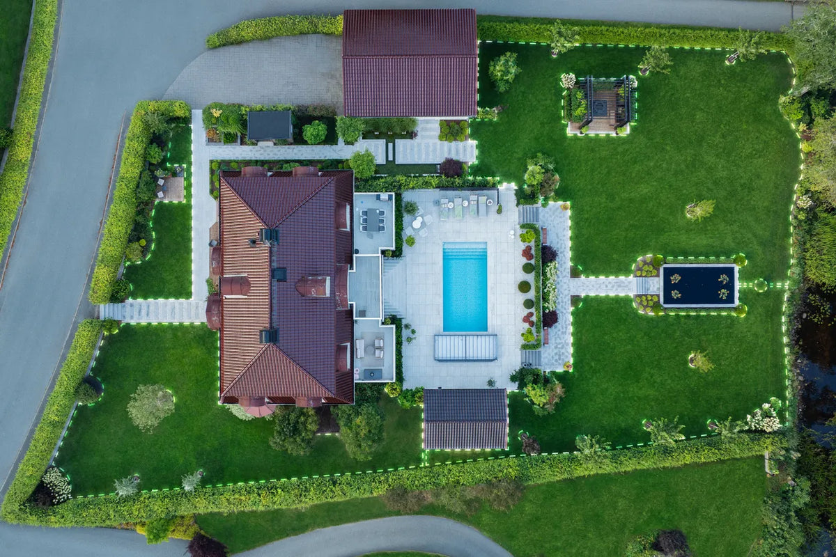 Virtual boundary garden layout for Automower 312V