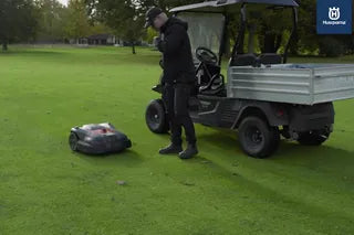 Husqvarna professional Automower maintenance feature